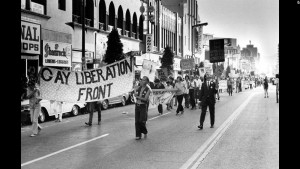 Фронт освобождения геев на первом параде в Лос-Анджелесе